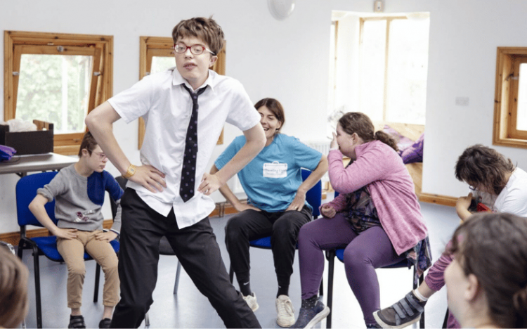 Some participants and a team member during a session. Photo by Camilla Adams.